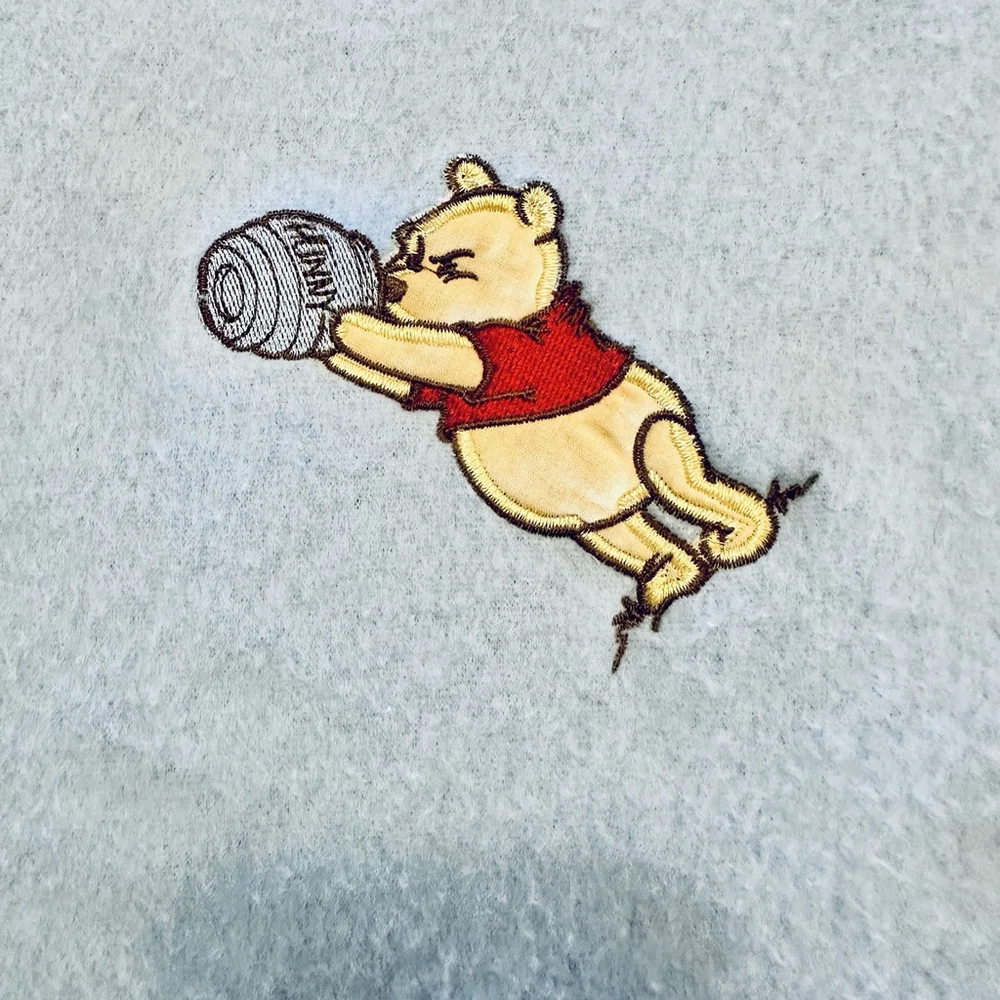 Disney Winnie The Pooh Blue Baby Blanket 30” x 40” Lovey Honeypot EUC Soft Clean